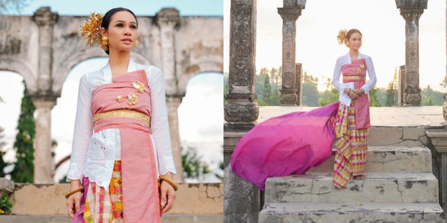 Cantik Banget Ini Potret Andien Aisyah Pakai Kain Songket Menjuntai Di