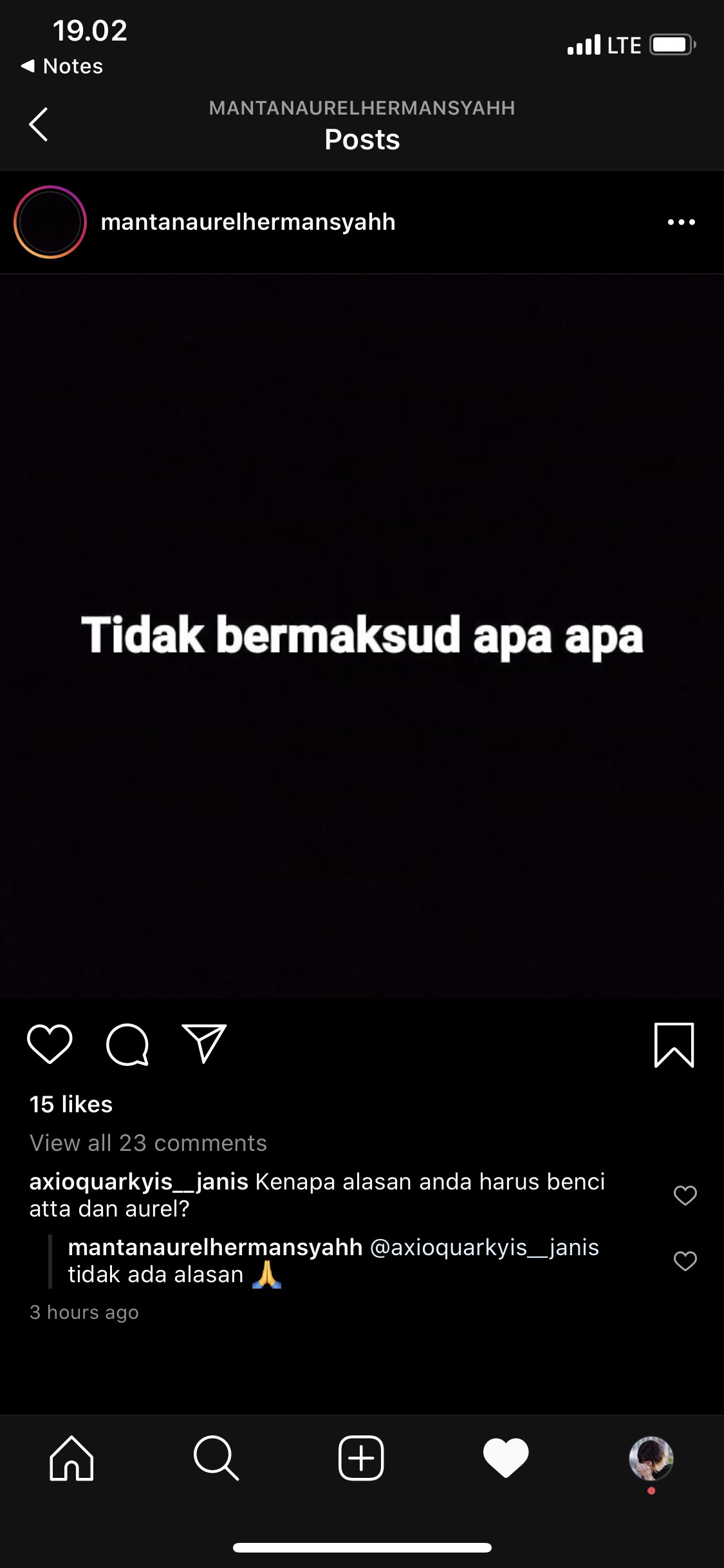 Muncul Akun Fake Yang Ngaku Sebagai Mantan Aurel Hermansyah