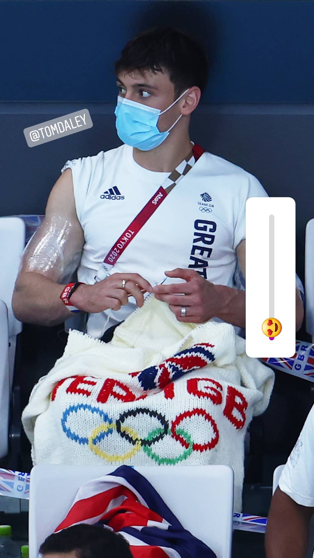 Tom Daley Knitting