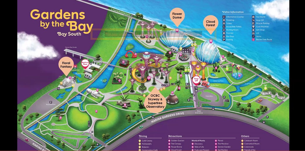 Gardens by the Bay Maps