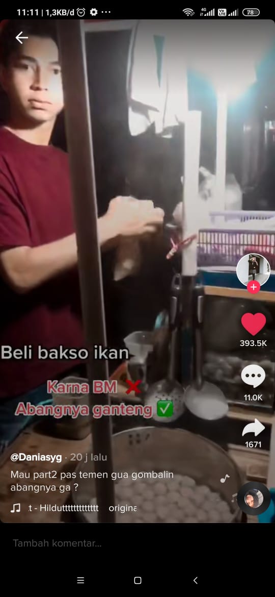 Viral Video Tukang Bakso Cakep Mirip Raffi Ahmad Bikin Pembeli Gagal