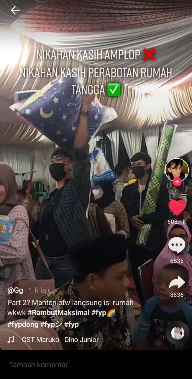 Viral Video Pengantin Ini Dikasih Kado Nikah Perabotan Rumah Tangga Sama Teman Temannya Diadonaid