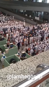 Ratusan Jemaah Haji Indonesia Lantunkan Sholawat Badar di Bandara Jeddah