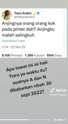 Viral Warganet Kaitkan Cuitan Lama di Twitter Tiara Andini dengan Isu Asmara Alshad Ahmad