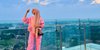 Inspirasi OOTD Hijab Serba Pink ala Nesa Aqila