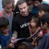 Saat Beckham Hibur Anak-anak Nepal