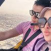 Potret Liburan Mahal ala Syahrini, Naik Helikopter Private Keliling Dubai