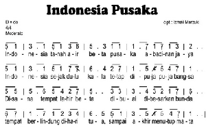 Lagu harus dinyanyikan secara tidak cepat dan tidak lambat menggunakan tanda tempo