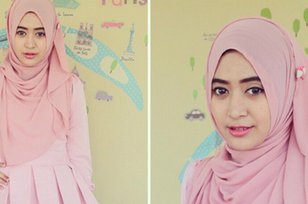  hijab cantik dan simple Tutorial Hijab Terbaru