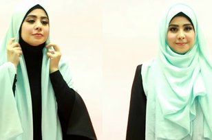Tutorial Hijab Pashmina Tutup Dada