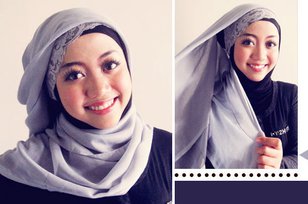 Cara Memakai Hijab Kotak