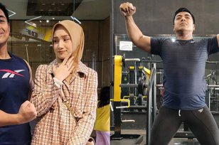 Potret Ustaz Riza Muhammad saat Olahraga, Lengannya Berotot Banget!