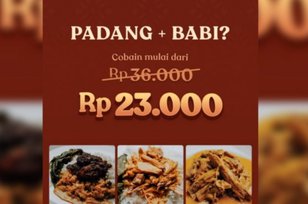 Heboh Rumah Makan Padang di Jakarta, Jual Menu Rendang hingga Gulai dari Babi