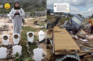 Seluruh Keluarga Jadi Korban Gempa Palu, Wanita Ini Terpaksa Rayakan Ulang Tahun Sendirian di Makam