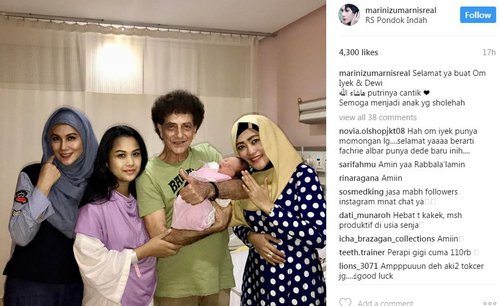 Selamat! Ahmad Albar Dikaruniai Bayi Cantik Saat Usia 70 