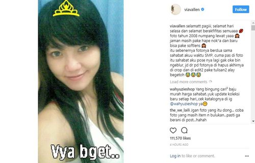 Unggah Foto Alay Bagian Tubuh Via Vallen Jadi Sorotan