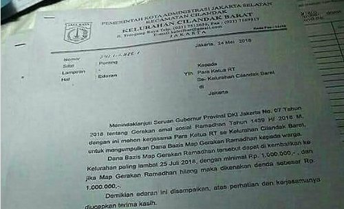 Geger Edaran Zakat Minimal Rp1 Juta Ini Kata Bazis Dki