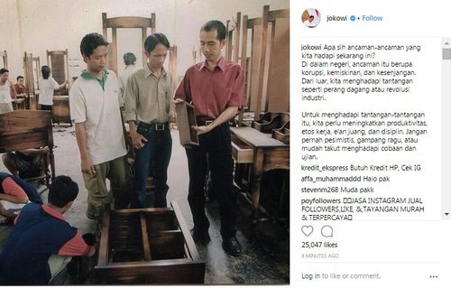  Foto Jokowi ketika masih jadi pengusaha mebel.