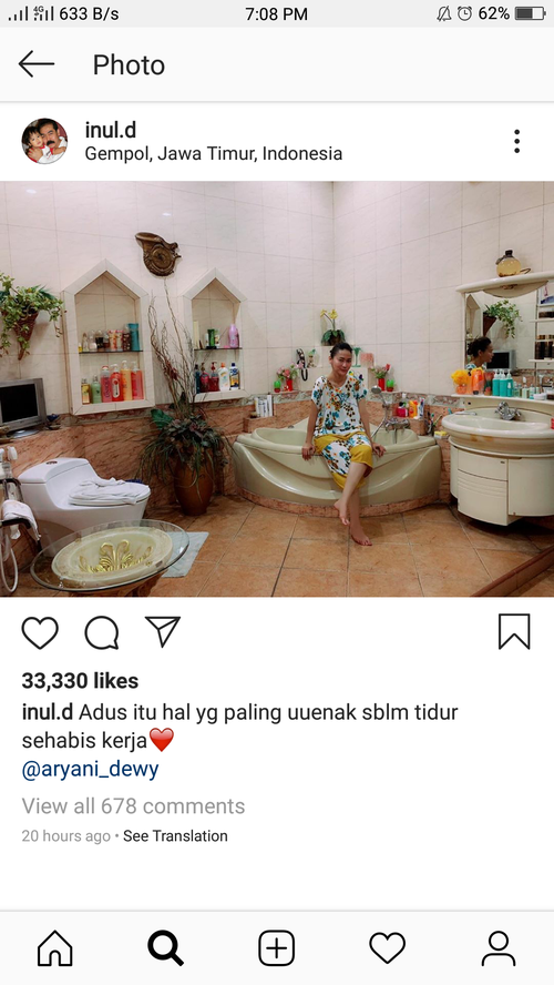 Cuma Pose Pakai Daster Lihat Kamar Mandi Mewah Inul Daratista Di Kampung Dream Co Id