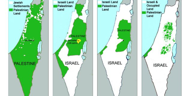 Peta israel dan palestina