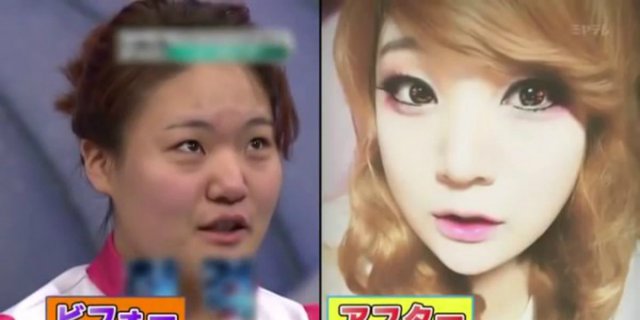 `Before-After` Gadis Korea, Bikin Pria Tertipu
