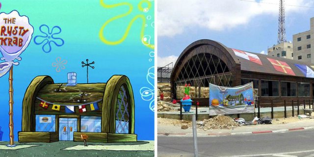 Restoran `Spongebob` Jadi Hiburan Anak-anak Palestina