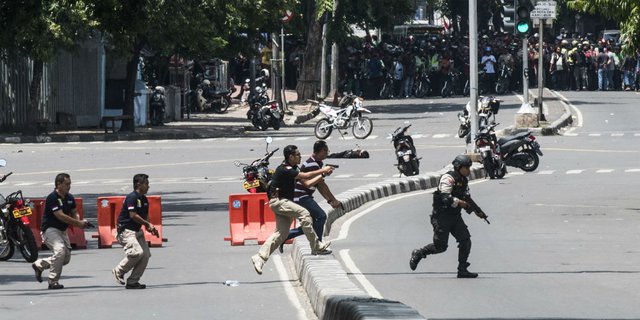 Kronologi 4 Jam Teror Bom Sarinah Versi Polisi