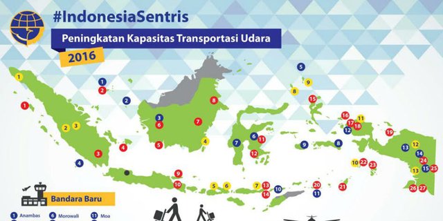 Indonesia Bangun 15 Bandara Baru di 2016