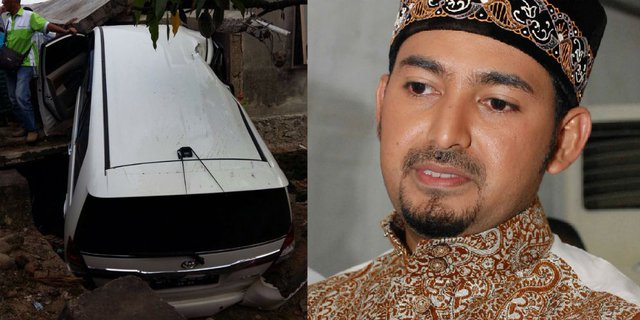 Penampakan Mobil Ringsek Ustaz Al Habsyi