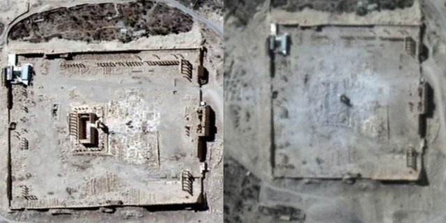 Situs Bersejarah Suriah Sebelum dan Sesudah Dihancurkan ISIS