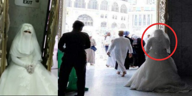 Pengantin Wanita Dilarang Masuk Masjidil Haram