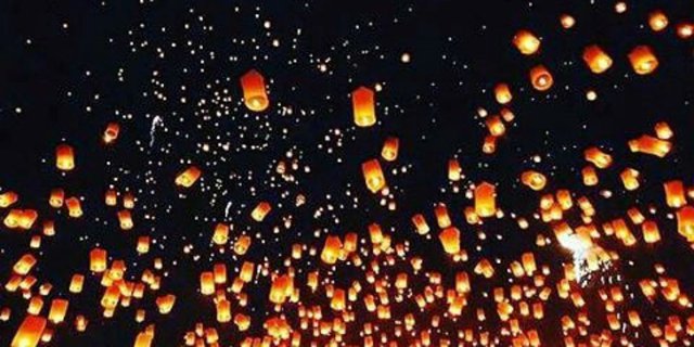 Menakjubkan, Ribuan Lampion Hiasi Langit Malam Yogyakarta