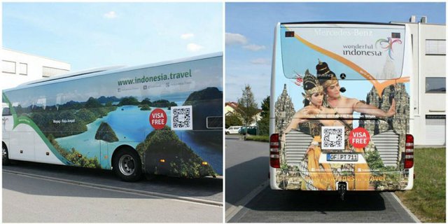 Bus Wonderful Indonesia Mengaspal di Berbagai Kota di Prancis