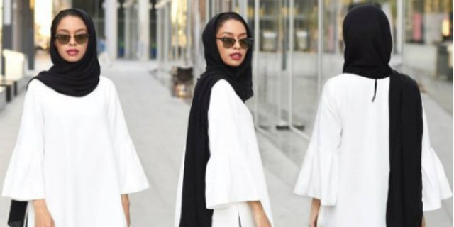 Gaya Hijab Simpel Monokrom Masih Bertahan