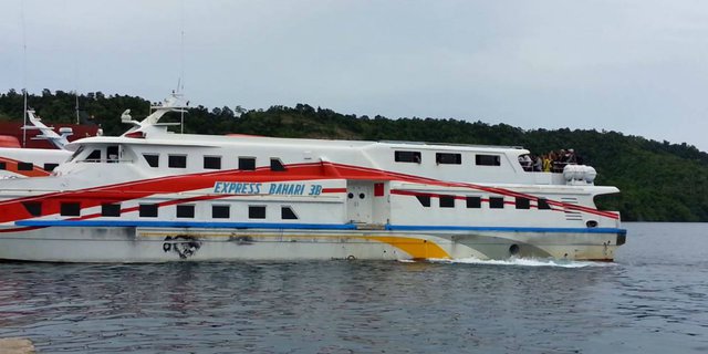 Perdana, KM Express Bahari Pelni Berlayar ke Kepulauan Seribu