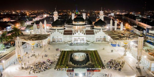 Mirip Nabawi, Cantiknya Wajah Baru Masjid Baiturrahman Aceh