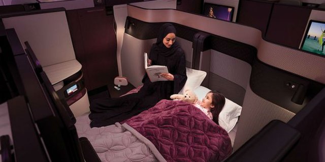 Kelas Bisnis Baru Qatar Airways, Isi Kabinnya Bikin Nganga! 