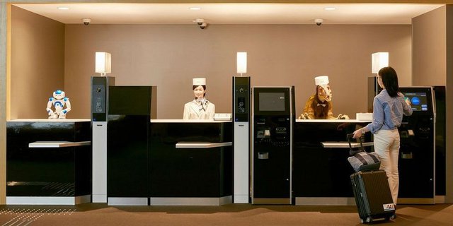 Kerennya Hotel Robot di Jepang, Resepsionisnya 3 Robot Pintar!