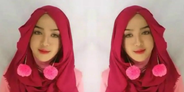 Tutorial Hijab dengan Anting Pom Pom Bikin Kamu Tambah Cantik