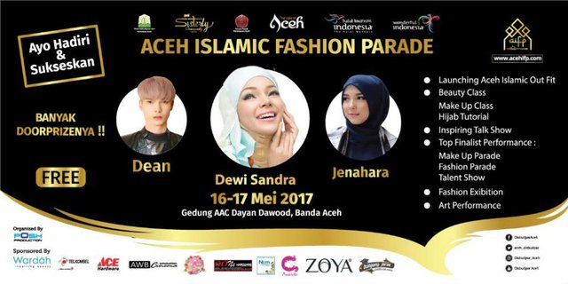 Sejumlah Artis Siap Meriahkan Aceh Islamic Fashion Parade 2017