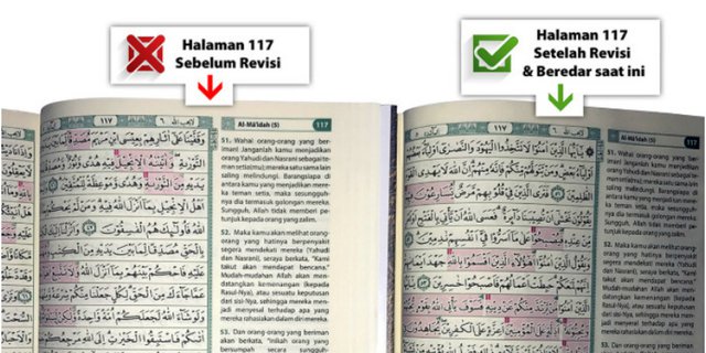 Naudzubillah, Beredar Alquran Tanpa Surat Al Maidah Ayat 51-57