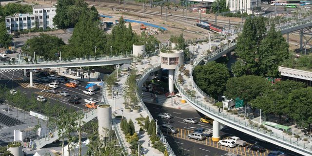 Keren! Seoul Ubah Jalan Layang Tak Terpakai Jadi 'Skygarden'