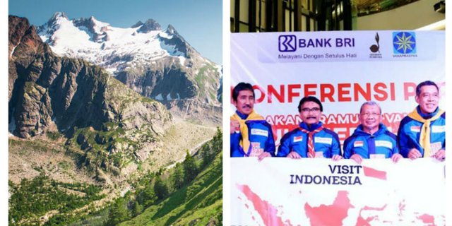 Merah Putih & 'Visit Indonesia' Bakal Tertancap di Mont Blanc 