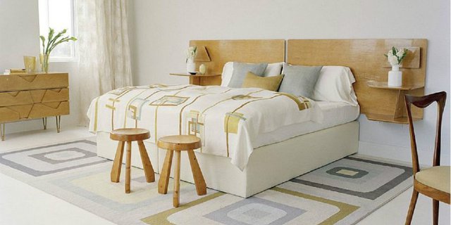 Tatanan Ruang Tidur Makin Cantik dengan Headboard Kayu