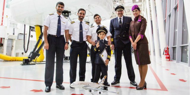 Wow, Bocah 6 Tahun Diundang Jadi Pilot Etihad