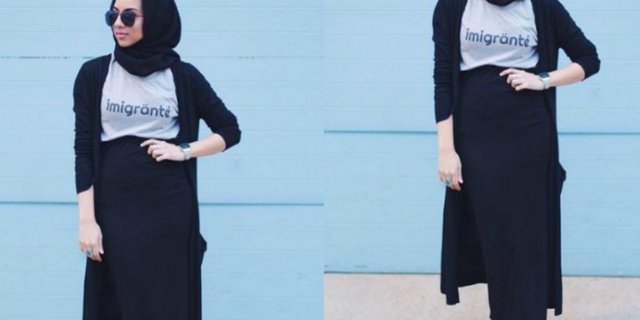 Ide Memadukan Busana Hijab dengan Rok Pensil 