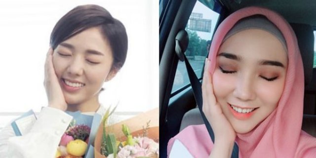 Selebgram Bekasi Disebut Mirip Aktris Korea Versi Hijab