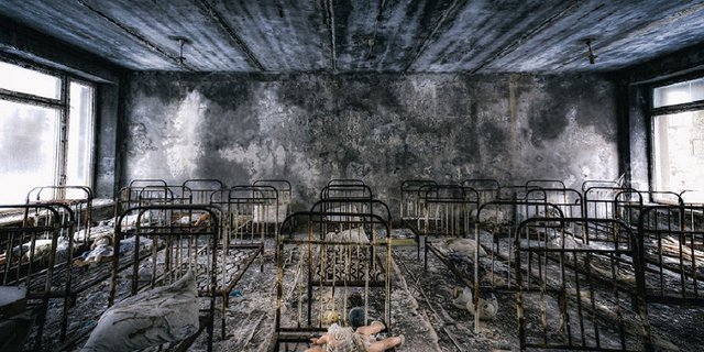Foto-foto Mengerikan Kota Hantu Korban Nuklir