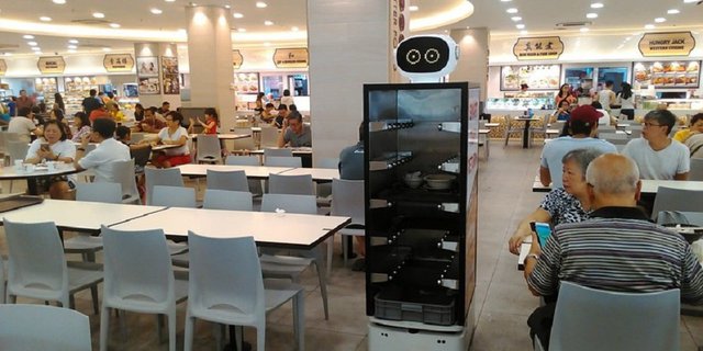 Keren! Kafetaria di Singapura Kini Pakai Robot