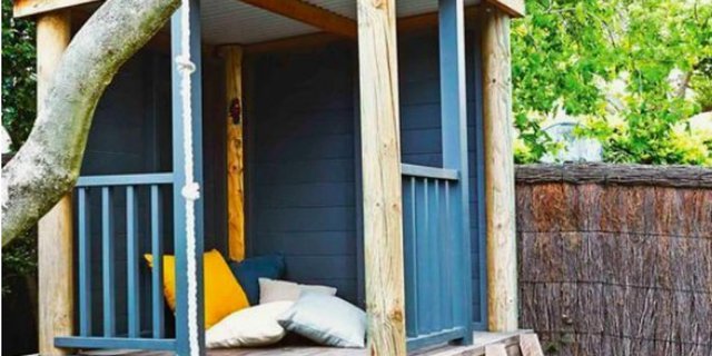 Desain Rumah Mini Outdoor untuk Bermain Si Kecil